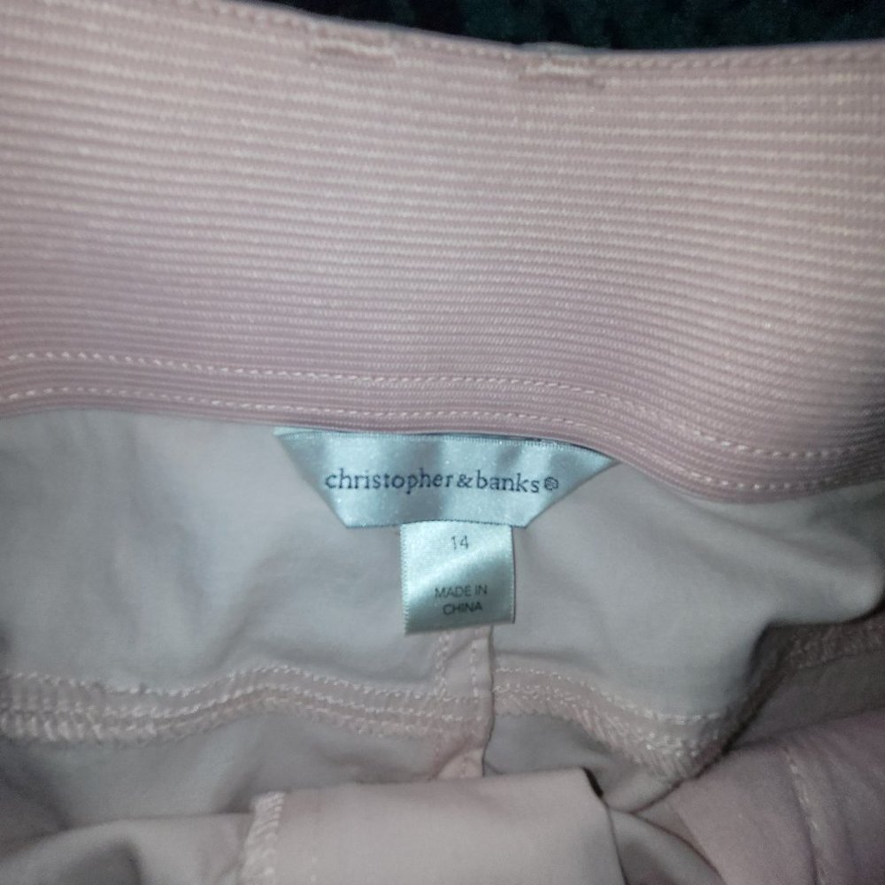 NWT Christopher & Banks Pink Capri Pants 14 - Picture 5 of 5